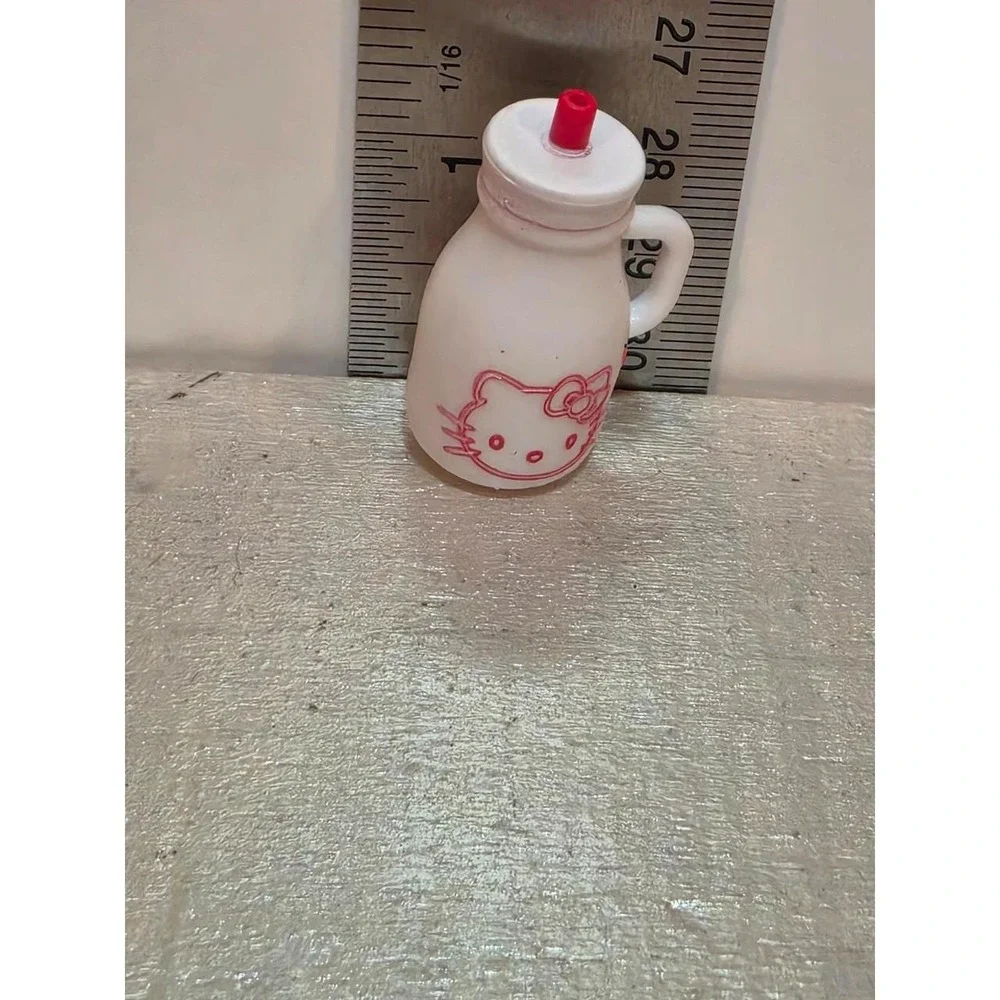 Hello Kitty miniature milk bottle collectible replacement Toy Figure